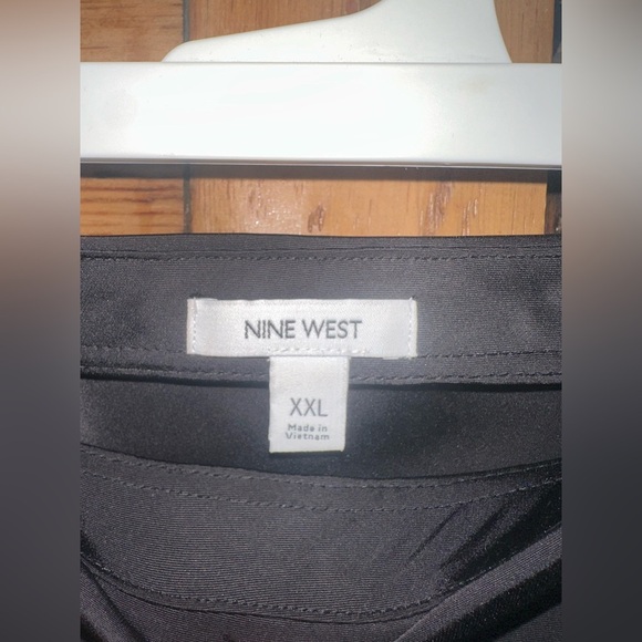 Black Silk Midi Skirt - Picture 4 of 4